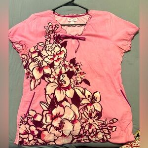 Size large Koi scrub top